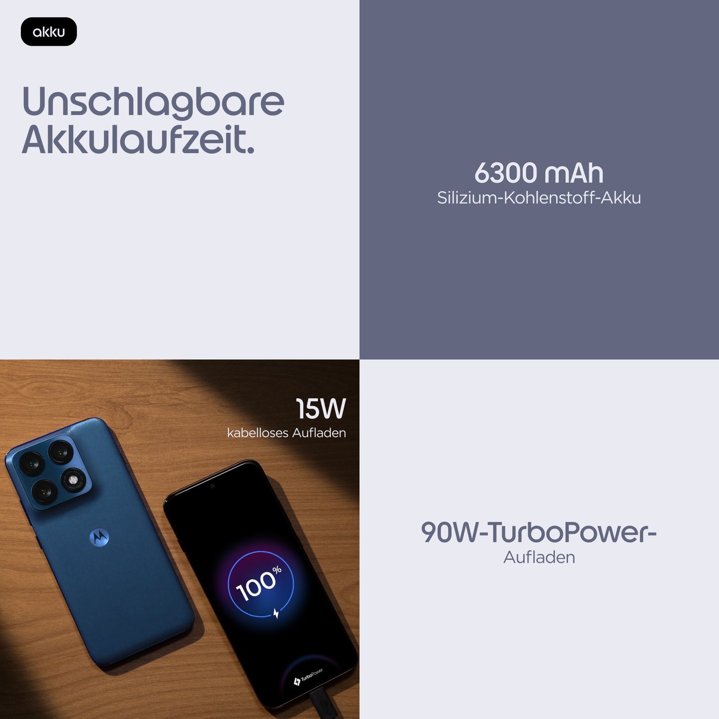 Motorola Mobility edge 70 Pro Titan Android - 256 GB - Mobiltelefon