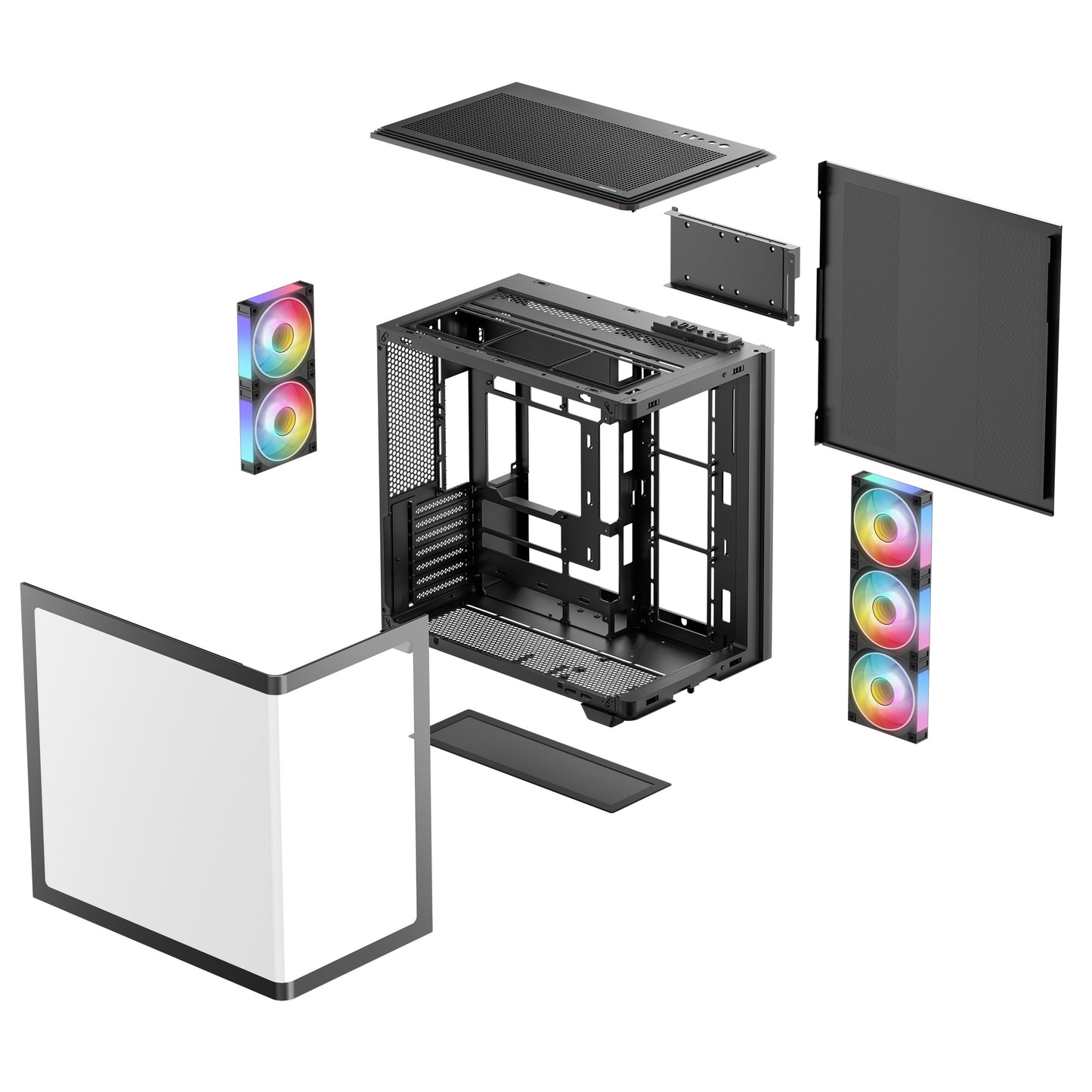 Deepcool CG590U 5F schwarz Panorama Glass - Gehäuse