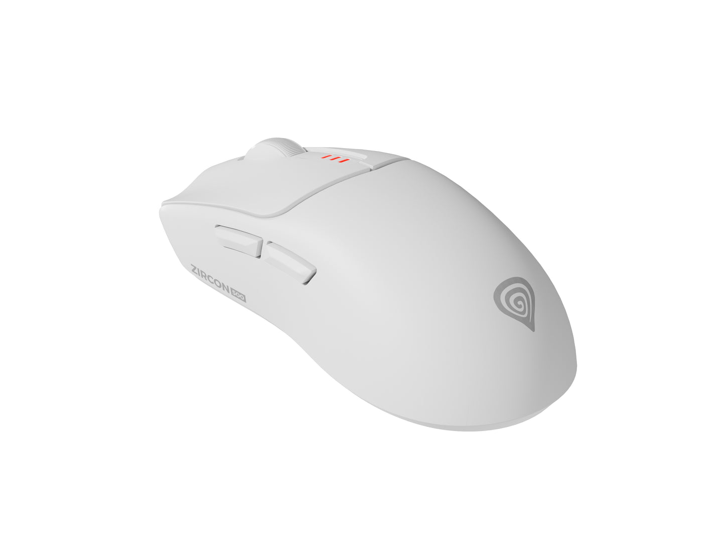 natec Gaming Maus Zircon 500 kabellos weiß - 10.000 dpi - Maus