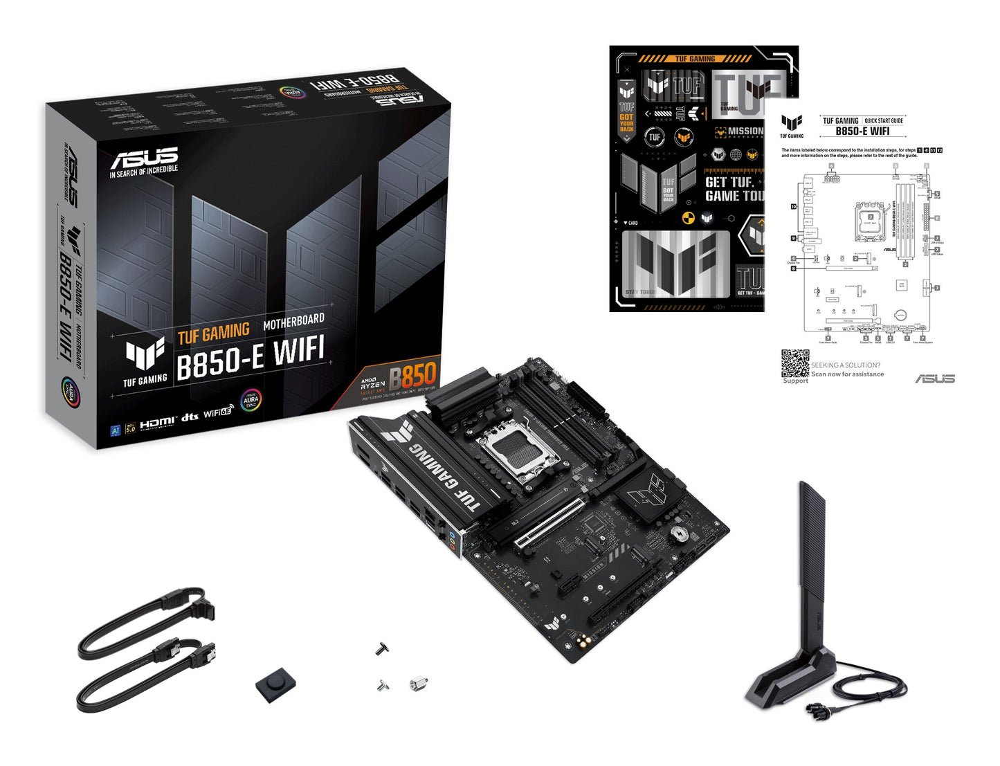 ASUS TUF GAMING B850 - E WIFI - Motherboard - ATX - Socket AM5 - AMD B850 Chipsatz... - AMD Sockel AM5 (Ryzen Zen4) - Mainboard