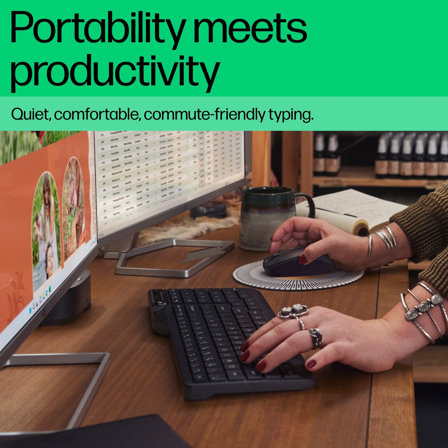 HPE 475 Dual - Mode Wireless Tastatur - QWERTZ - Tastatur