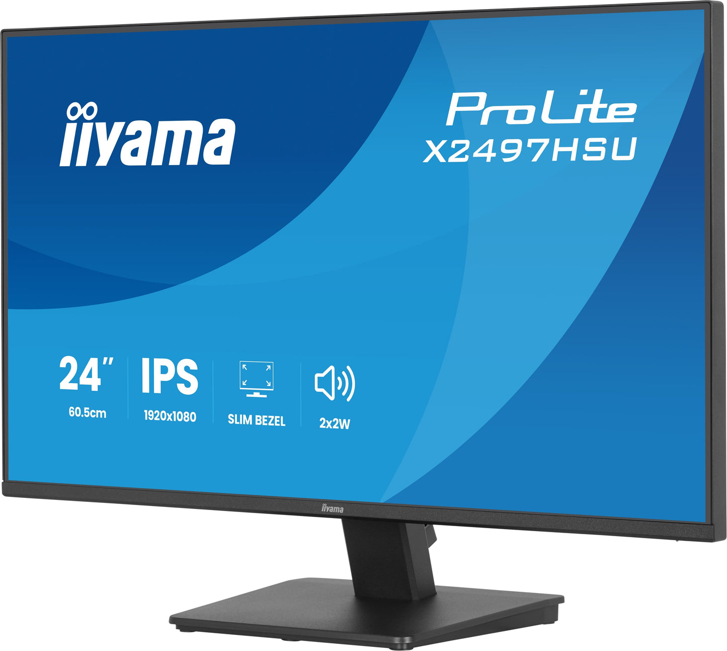Iiyama X2497HSU - B1 4 24" LCD Full HD IPS Black - 60,5 cm - Monitor