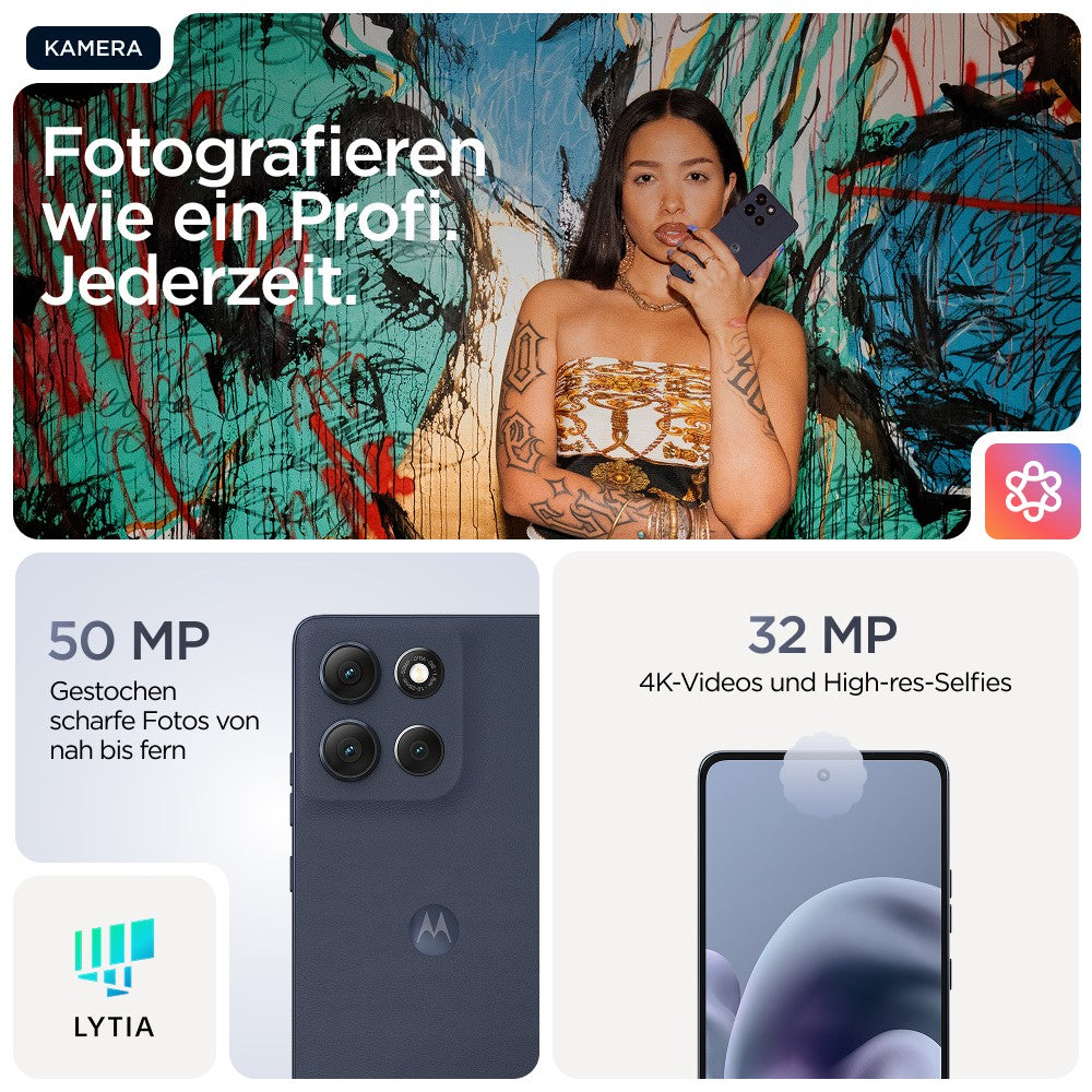 Motorola Moto G86 Cosmic Sky 6.67" OLED Display Android 15 - 256 GB - 16,9 cm