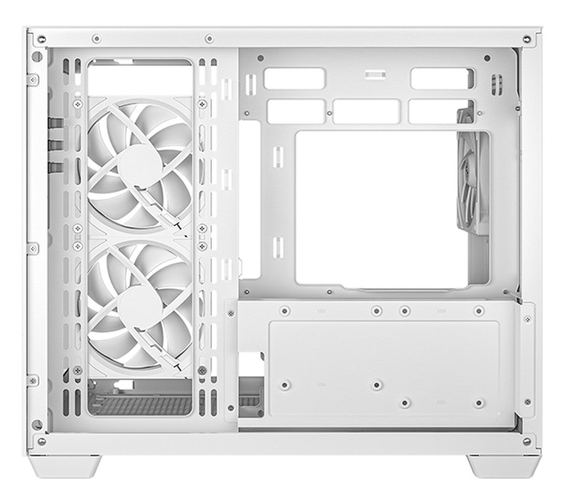 Deepcool CG330 3F WH Micro ATX Mini Tower White - ATX - Gehäuse