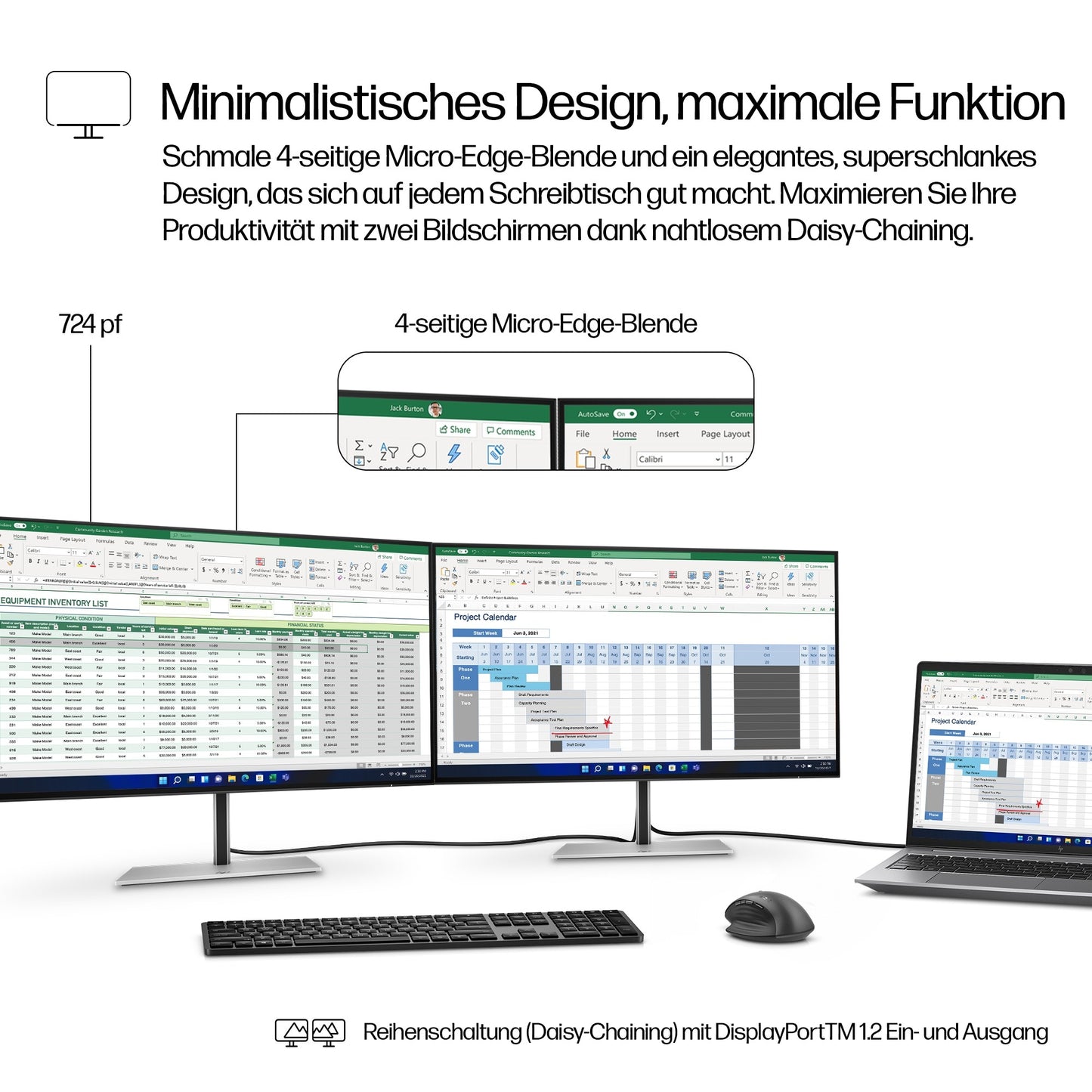 HP Series 7 Pro Fhd Monitor - 724pf - 60,5 cm - Monitor