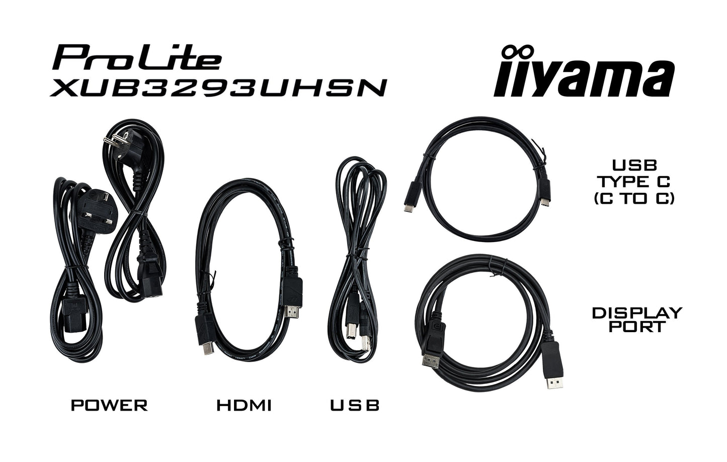 Iiyama ProLite XUB3293UHSN - B5 - 80 cm (31.5") - 3840 x 2160 Pixel - 4K Ultra HD - LCD - 4 ms - Schwarz - Monitor