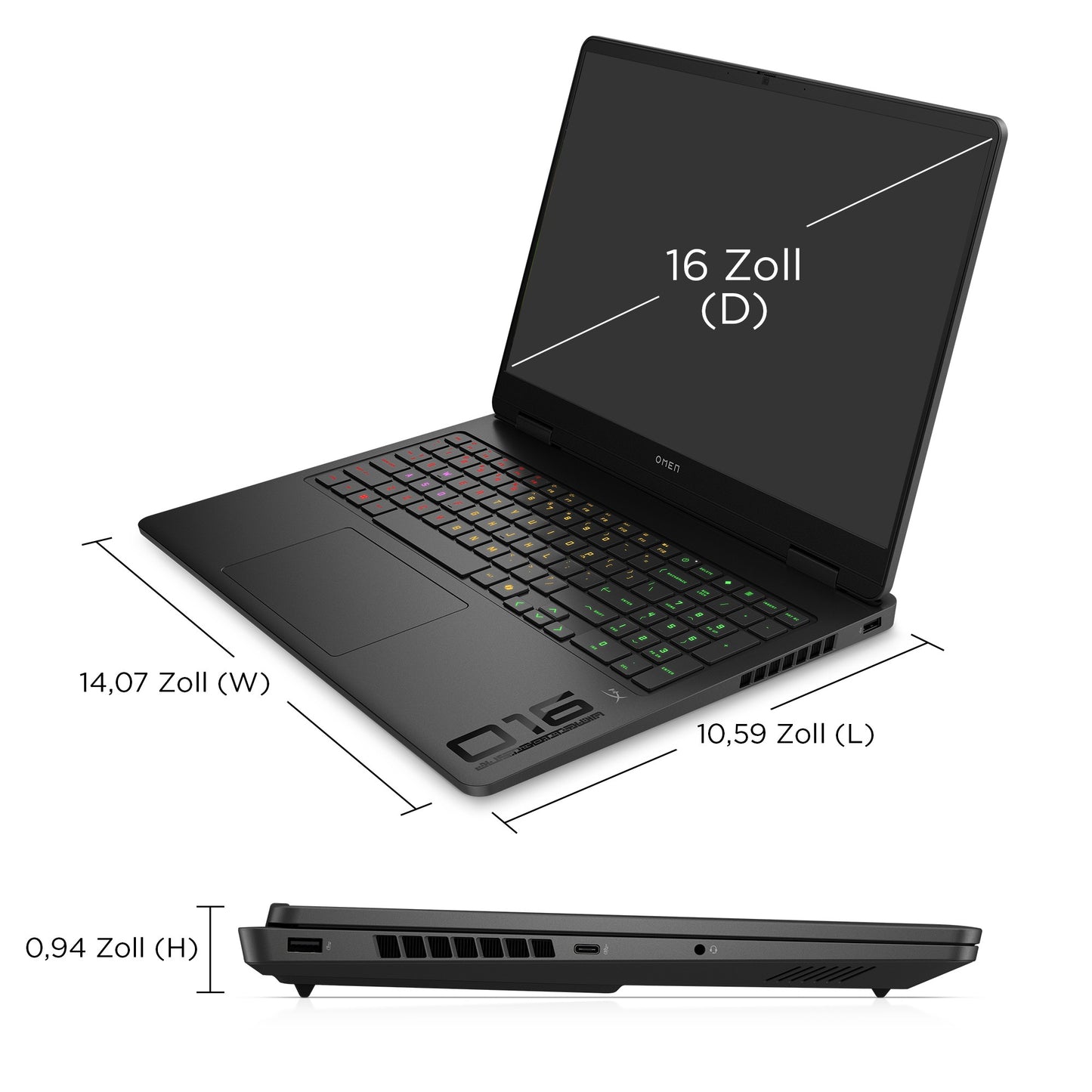 HP CV3P9EA - 16" Notebook - Core Ultra 7 40,6 cm - Notebook