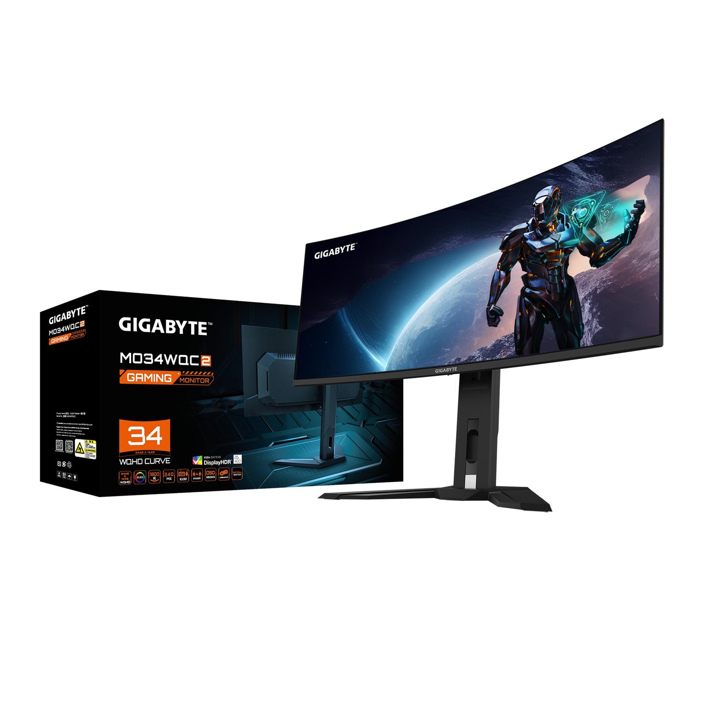 Gigabyte MO34WQC2 34" Oled Wqhd - 86,4 cm - Monitor