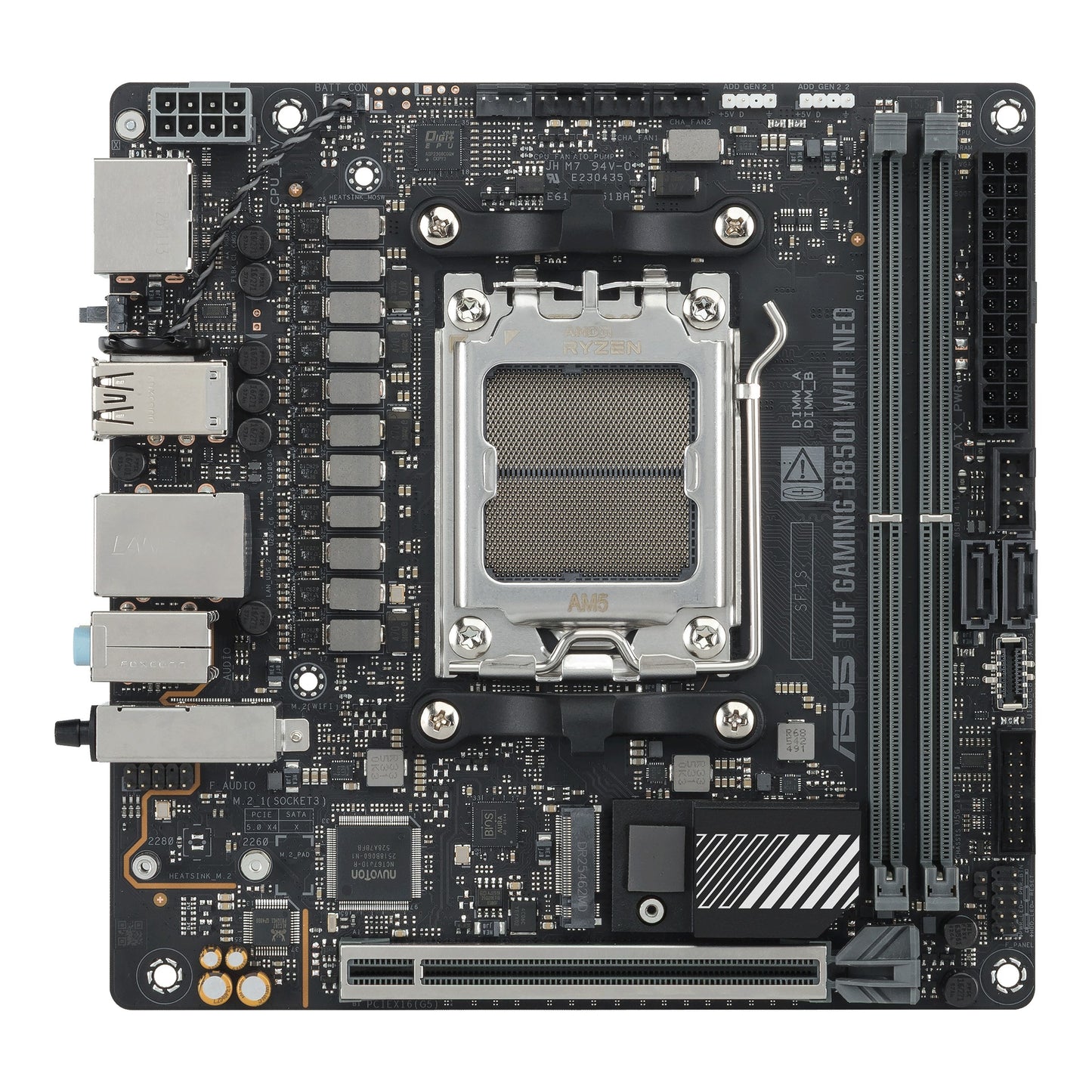 ASUS TUF GAMING B850I WIFI NEO (AMD,AM5,DDR5,ATX) - AMD Sockel AM5 (Ryzen Zen4) - ATX - Mainboard