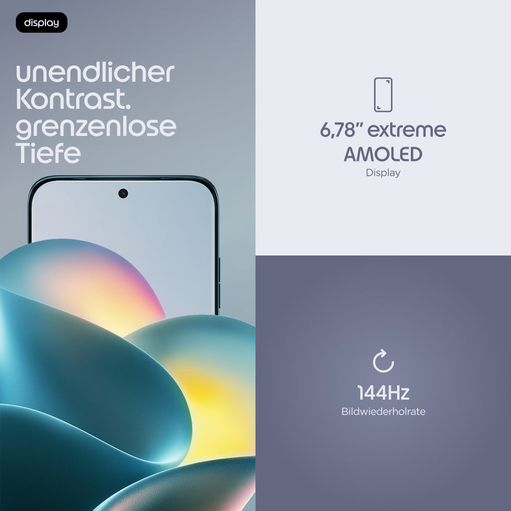Motorola Solutions edge 70 Plus PANTONE Milky Blue - 256 GB - Mobiltelefon