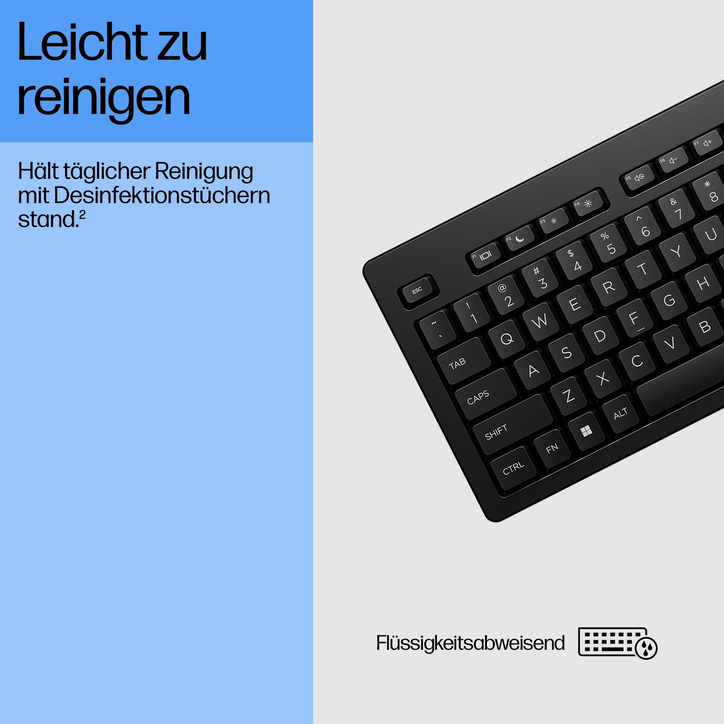 HP 125 G2 Wired Usb Keyboard QWERTZ - QWERTZ - Tastatur