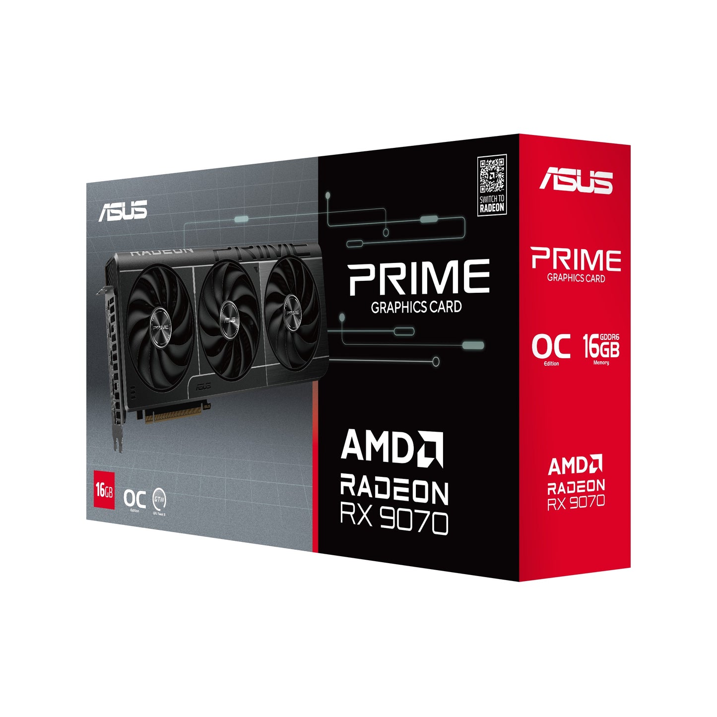 ASUS Prime Radeon Rx 9070 OC Edition - PCI - Grafikkarte