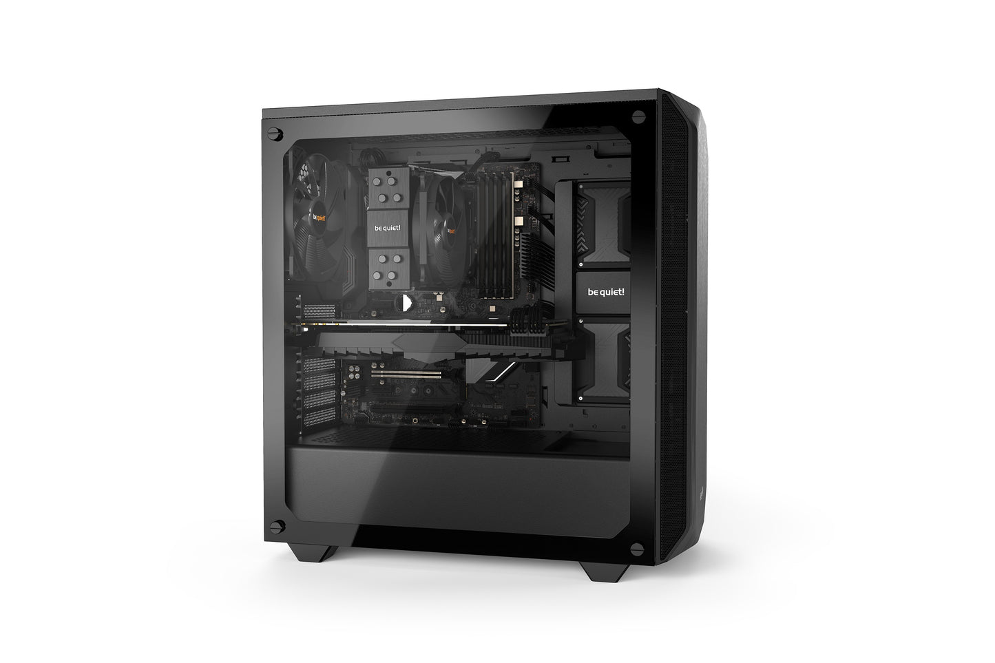 Be Quiet! BGW34 - Midi Tower - PC - Schwarz - ATX - Mini - ATX - Mini - ITX - ABS Synthetik - Stahl - Gehärtetes Glas - 36,9 cm - Gehäuse
