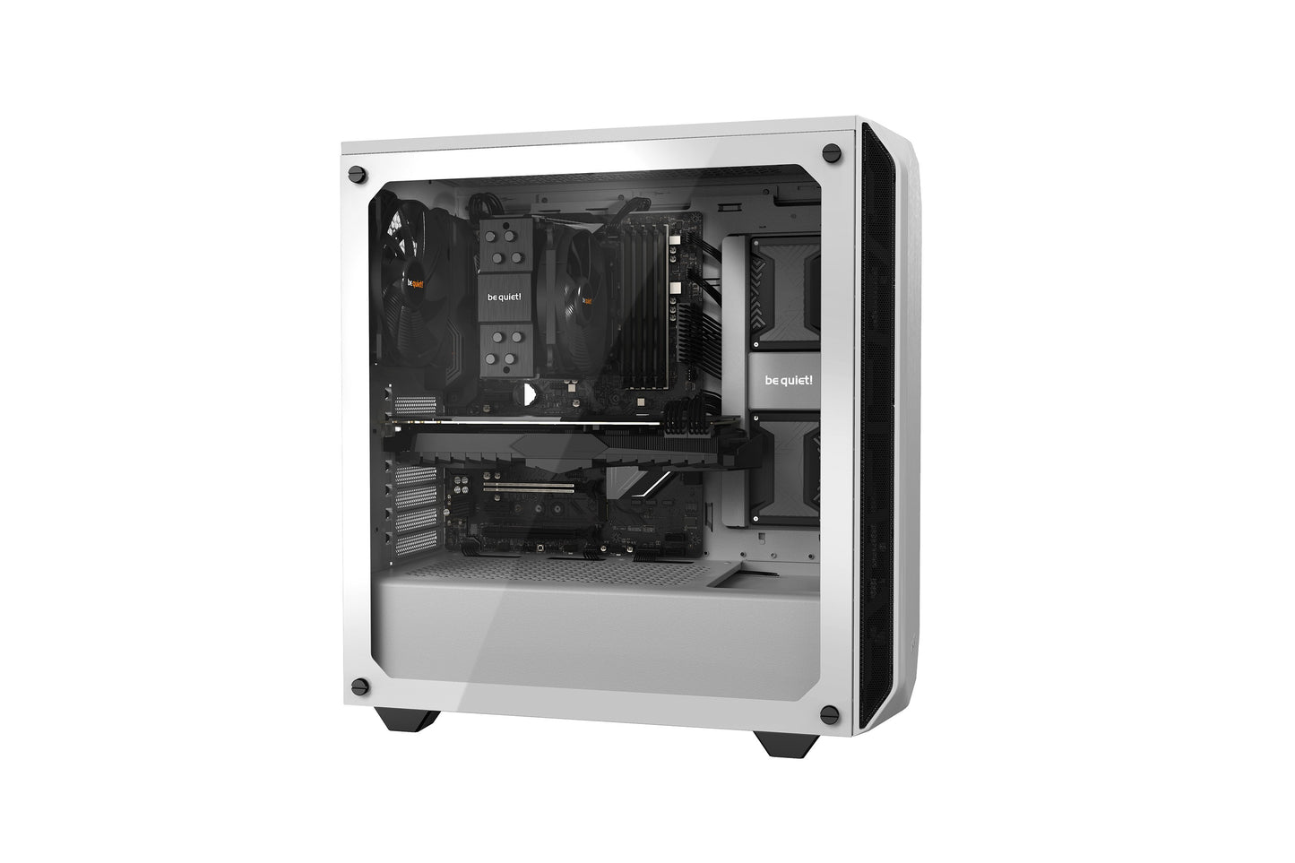Be Quiet! BGW35 - Midi Tower - PC - Weiß - ATX - Mini - ATX - Mini - ITX - ABS Synthetik - Stahl - Gehärtetes Glas - 36,9 cm - Gehäuse