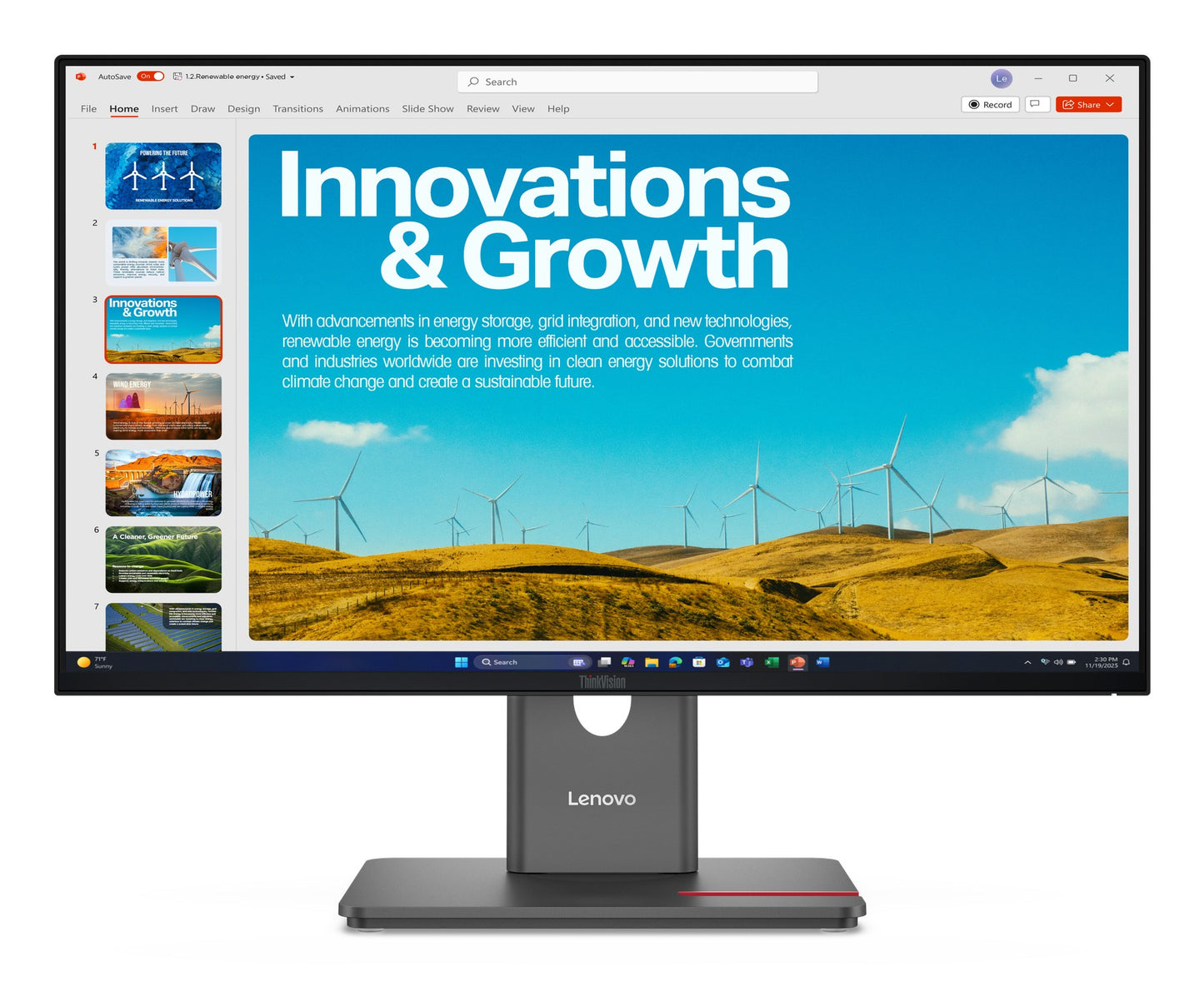 Lenovo ThinkVision P24qd - 40 - Led - 24" - 60,5 cm - Monitor