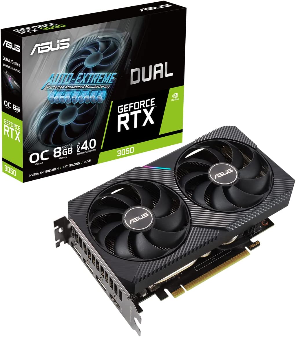 ASUS GeForce RTX 3050 DUAL OC - 8GB GDDR6