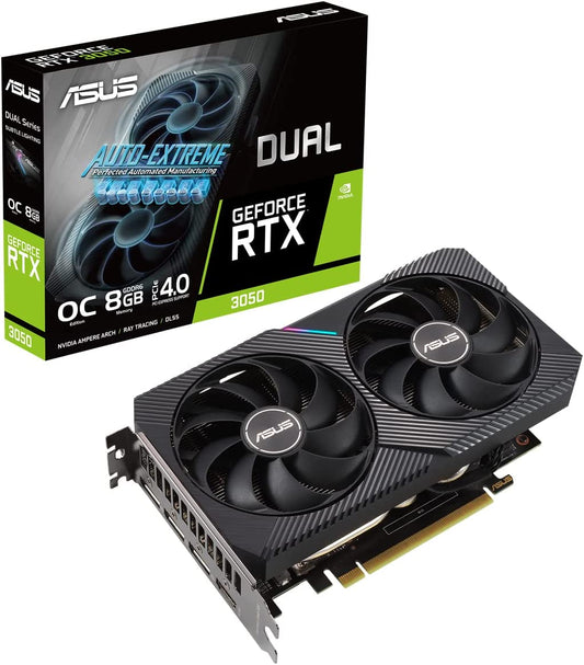 ASUS GeForce RTX 3050 DUAL OC - 8GB GDDR6