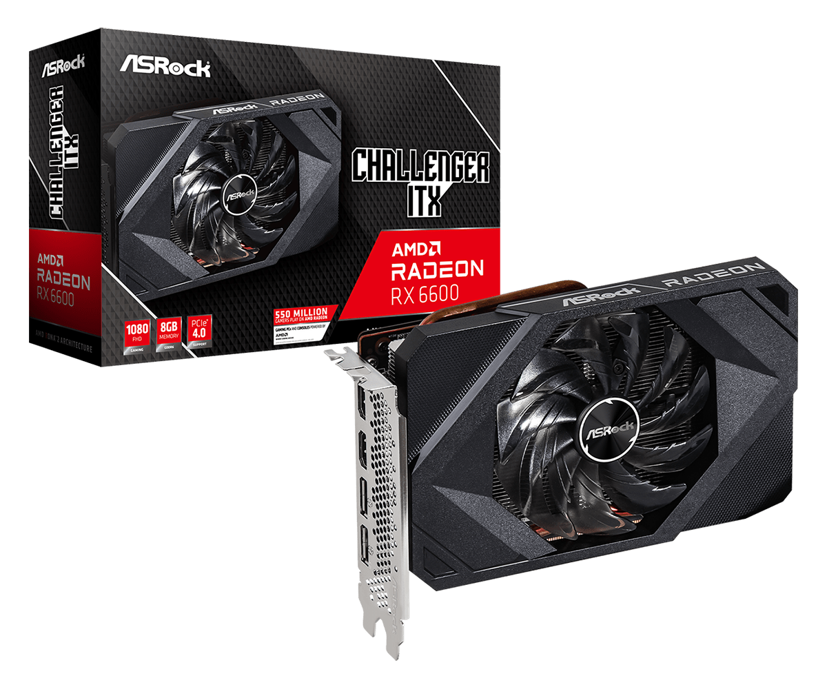 ASRock Radeon RX 6600 Challenger ITX 8GB